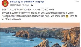 The Danish Embassy in Egypt recalls her nationals to visit Egypt  Photo